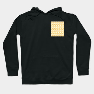 Yellow mid century pattern geometric Hoodie